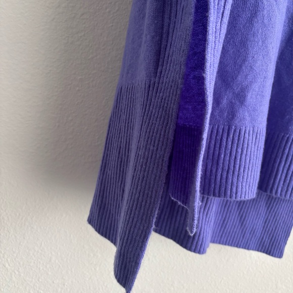 Diane Von Furstenberg Ahiga Purple 90% Cashmere 10% Wool Cowl Turtleneck Sweater - Picture 5 of 11